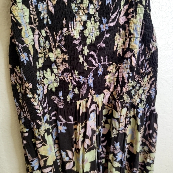 Free People Women's Heat Wave Printed Maxi Dress Sz L - Picture 4 of 8